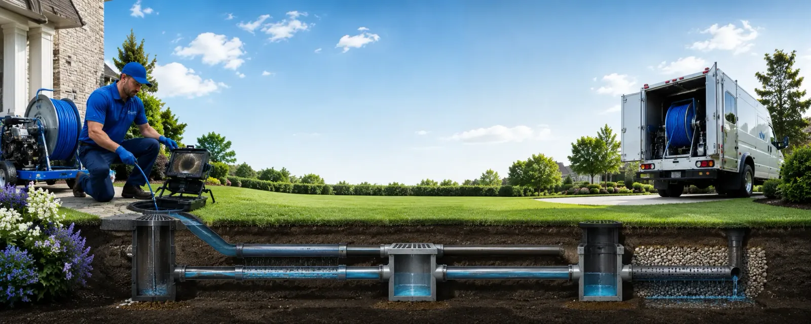 Outdoor drain cleaning information for Alba, MO